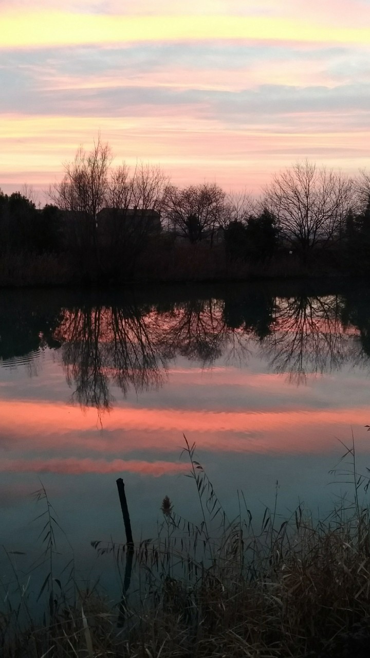 sunset on the water