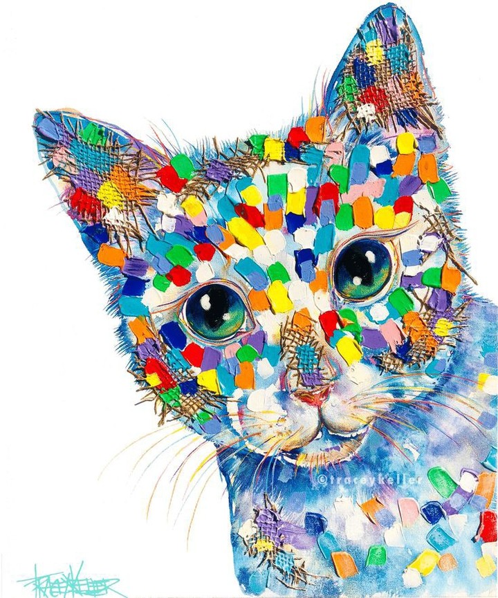 painted cat