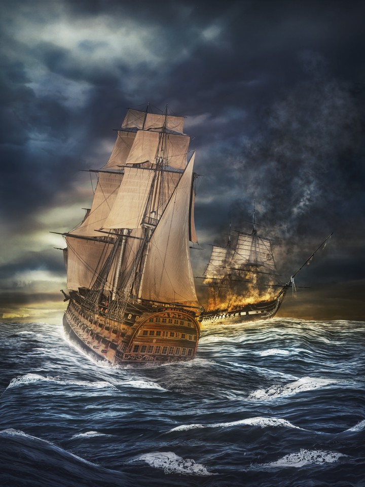 Ships Sea Storm