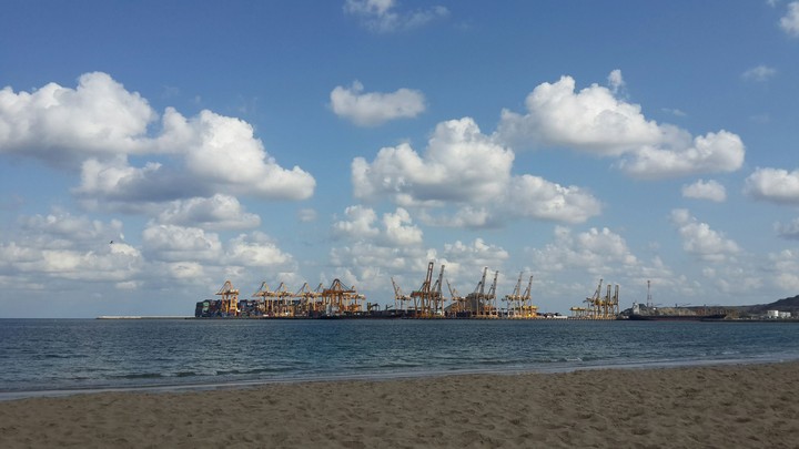 beautiful dock view from beach