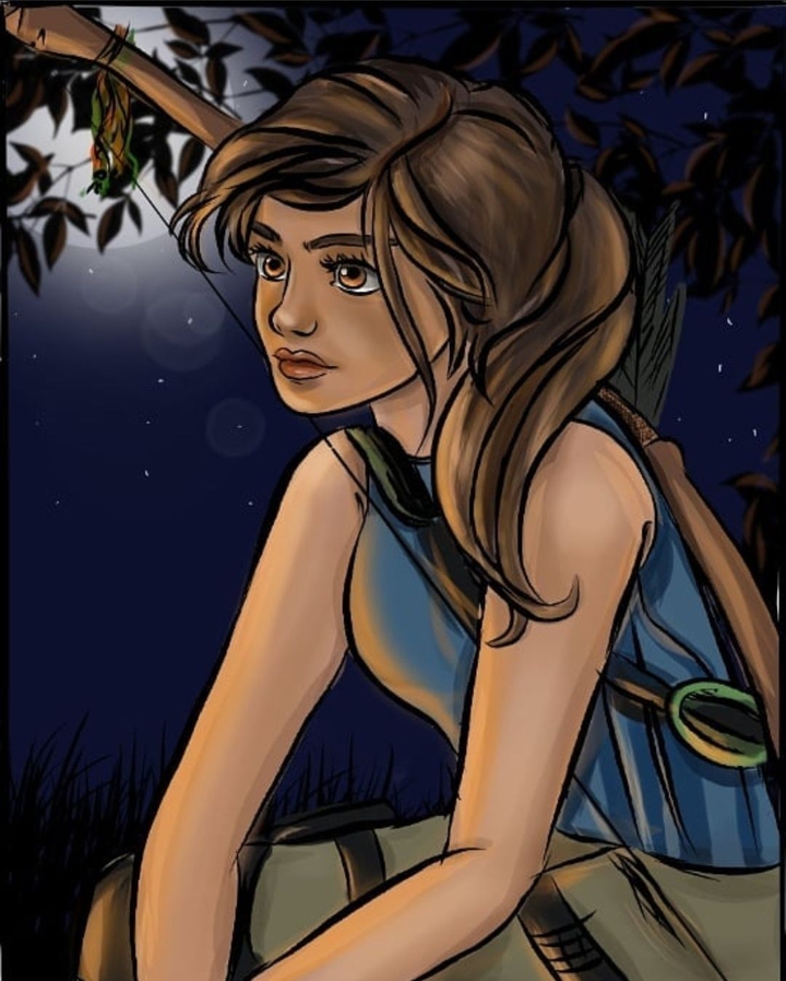 Dziewczyna tomb rider art