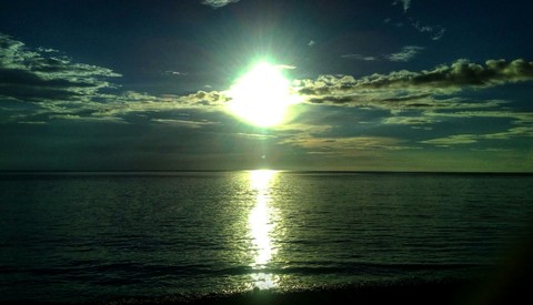 Candle sunset