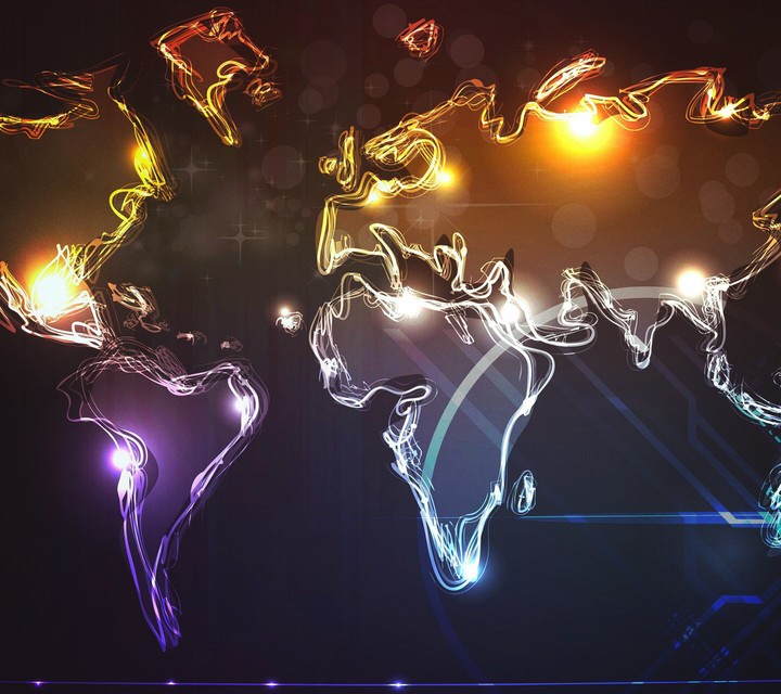 3D world map 