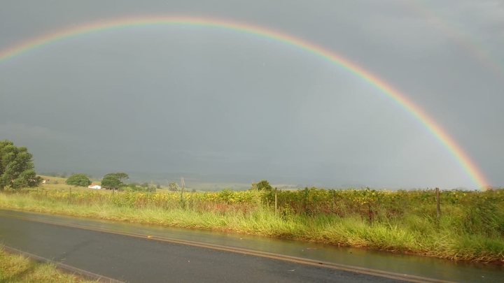 Arco íris em Itaberá, SP