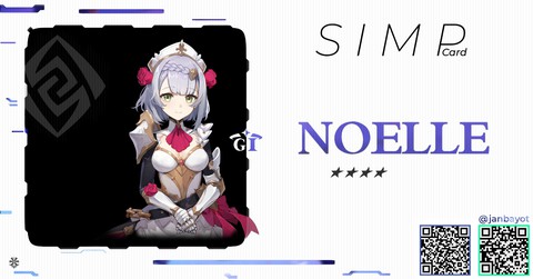 Genshin Impact / Noelle simp card