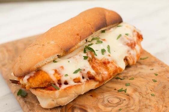chicken and cheese sandwich
