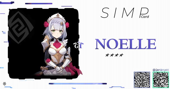Genshin Impact / Noelle simp card