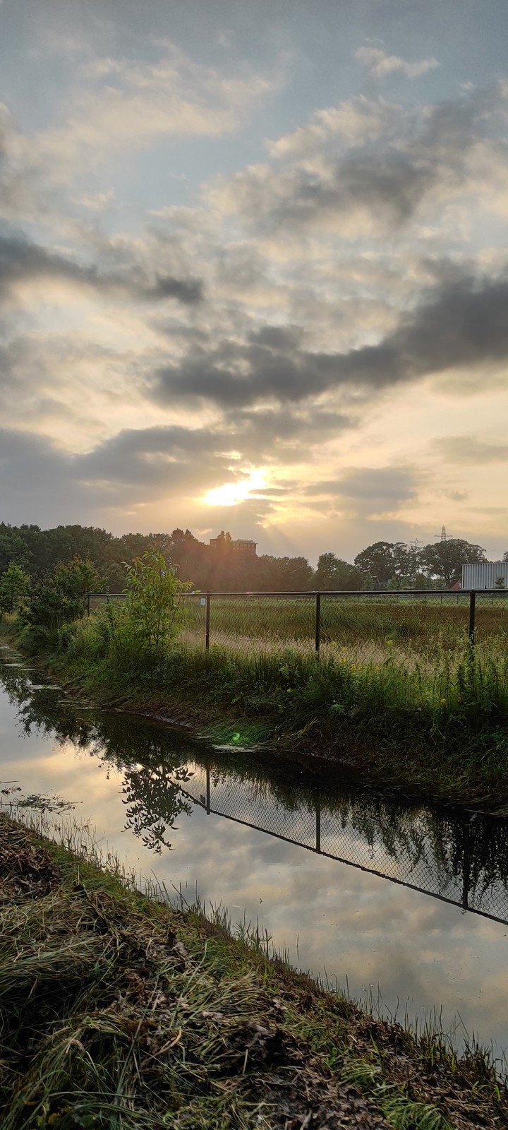 sunset with clouds