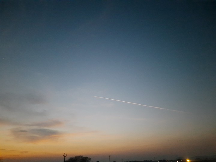 Jet in Sunset