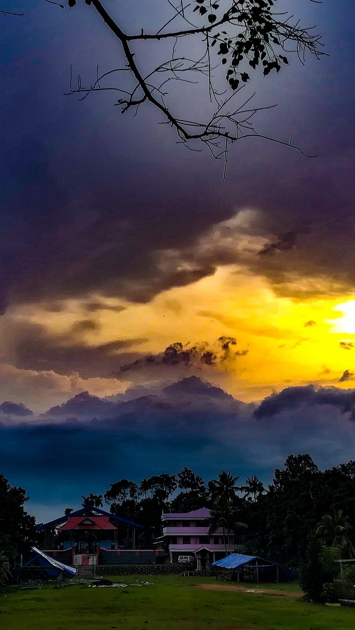 Sky above