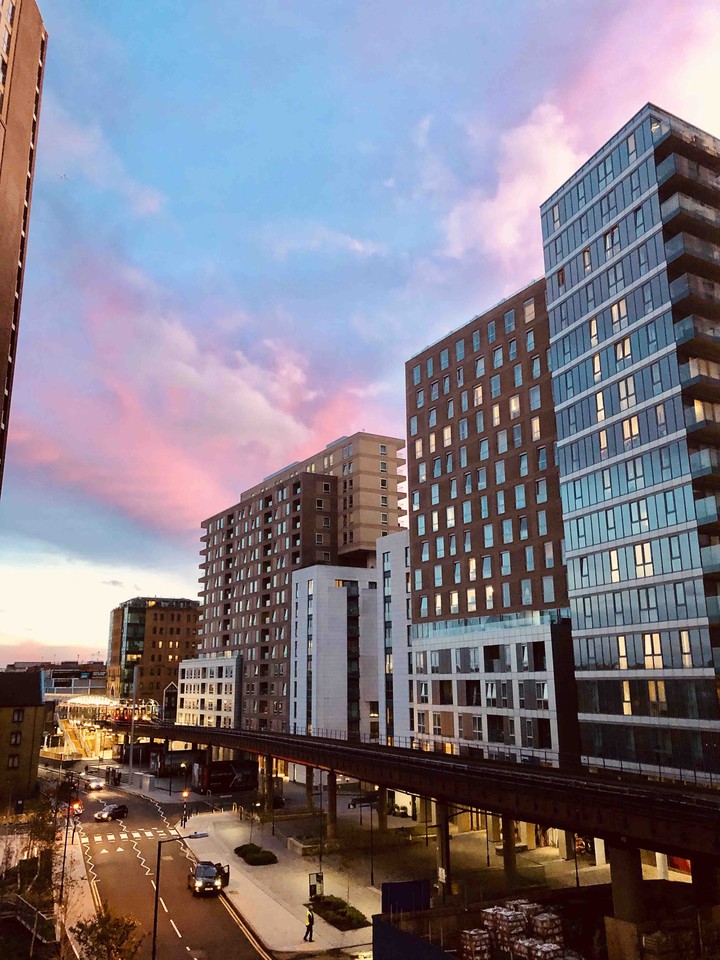 purple sunsets