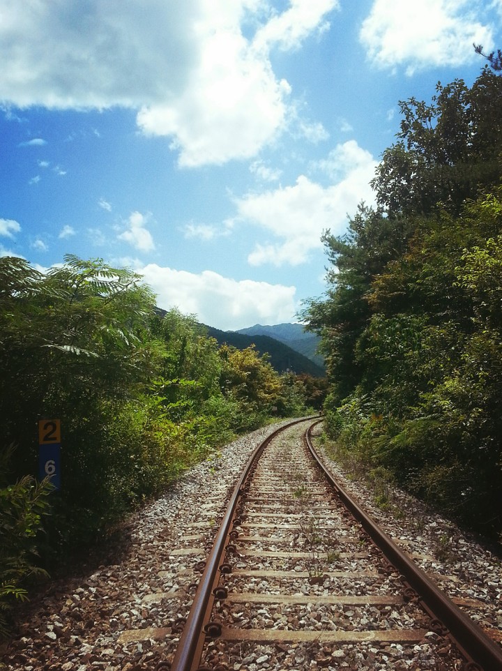 산속의 기찻길