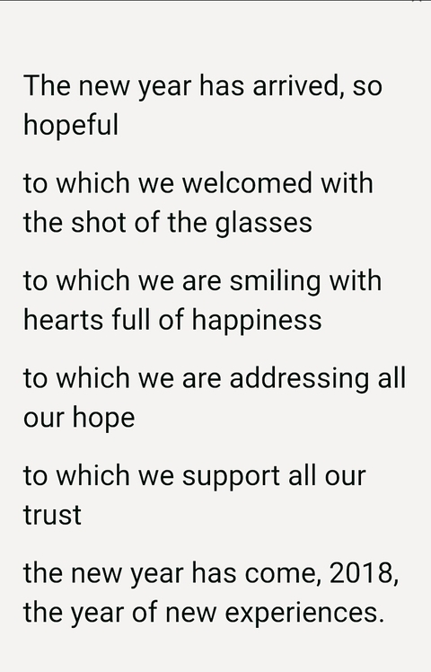happy new year!