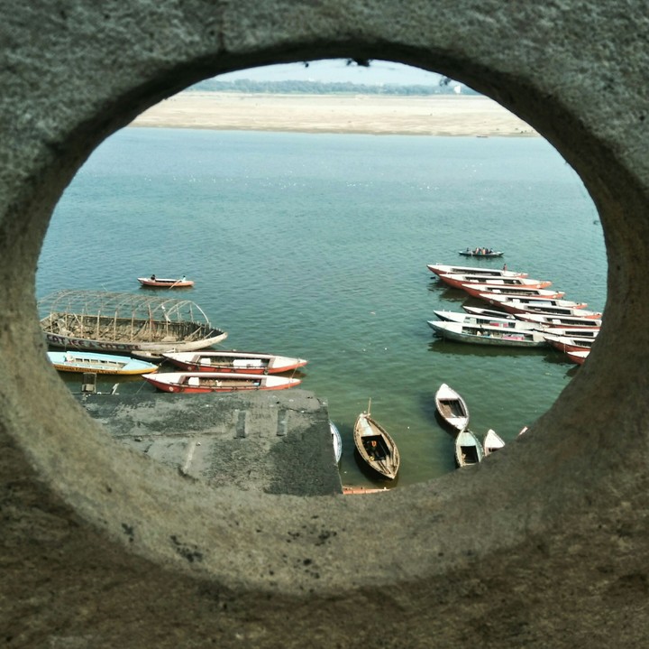 Pleasant summer view of ganga river.