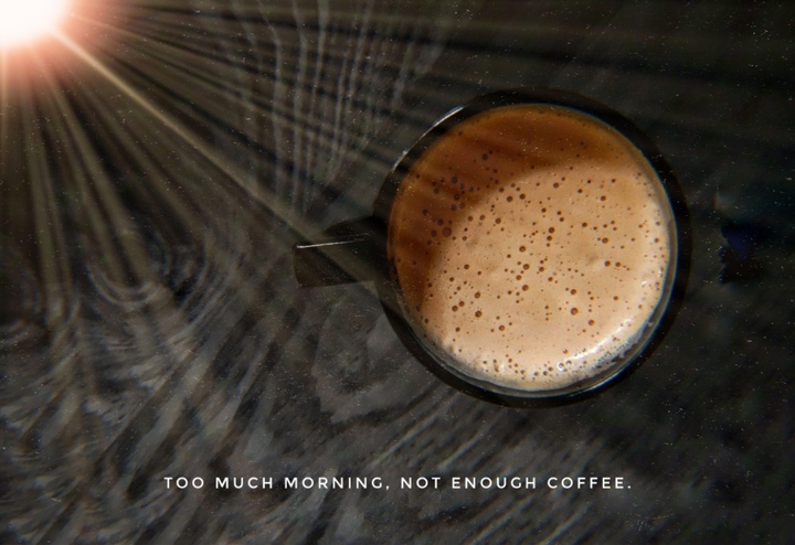 It's always about coffee.