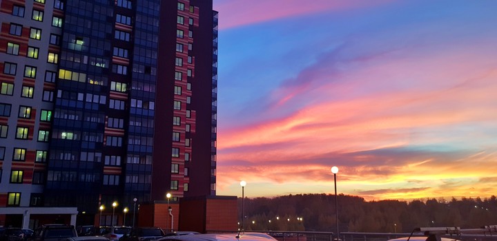 dormitory area in Russia