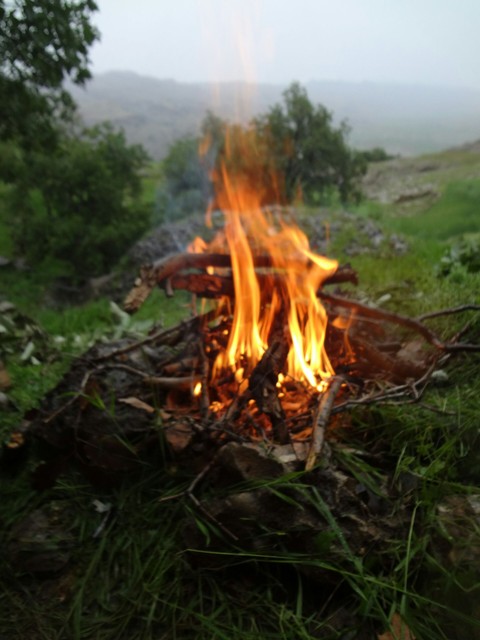 тапети rain, fire