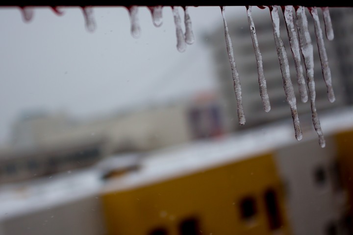 Ice during winter