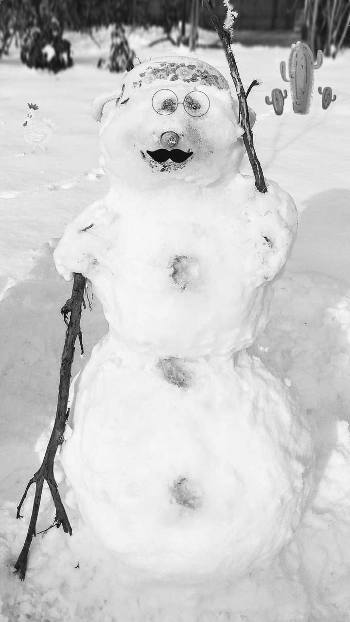 happy snowman
