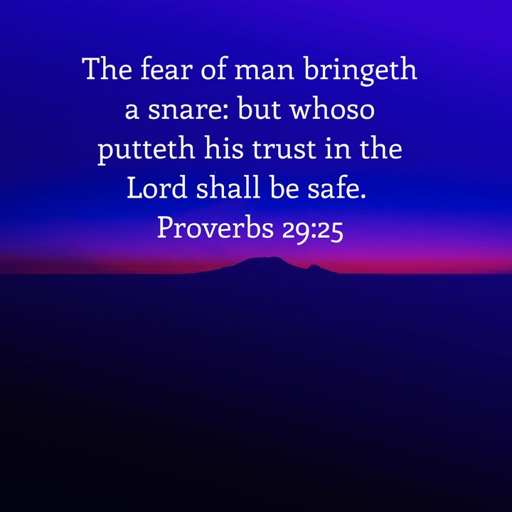 PROVERBS 29:25