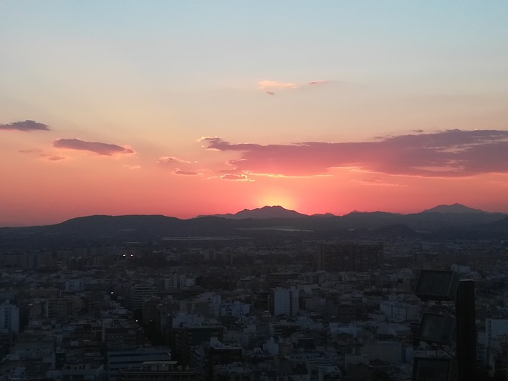 tramonto su alicante