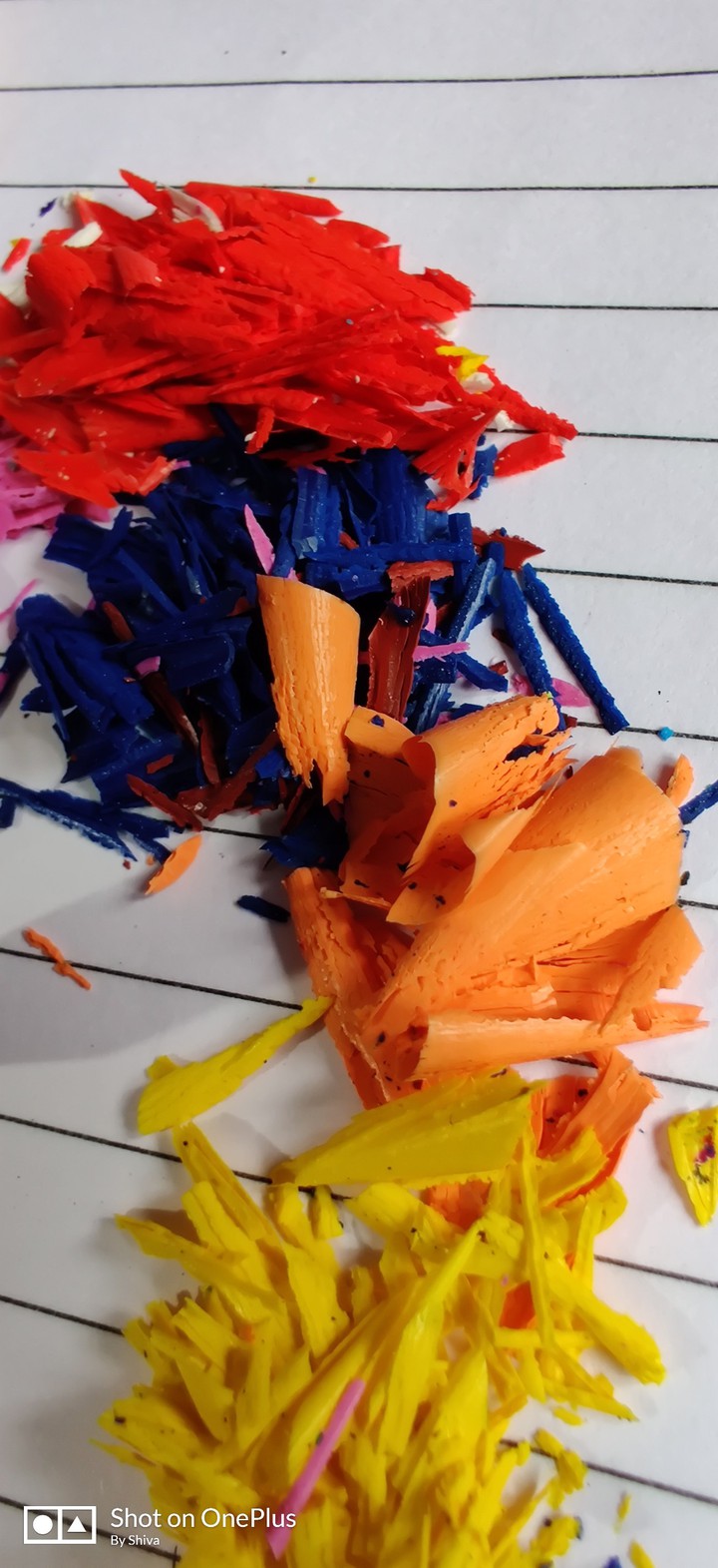 playing with crayons