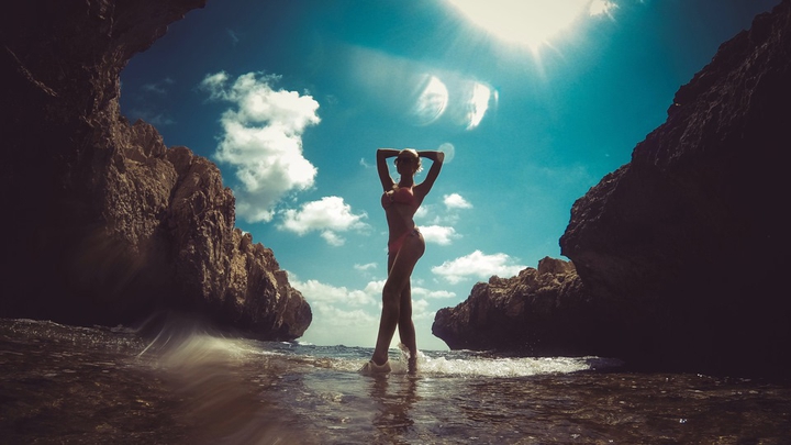 Sexy girl at the sea
