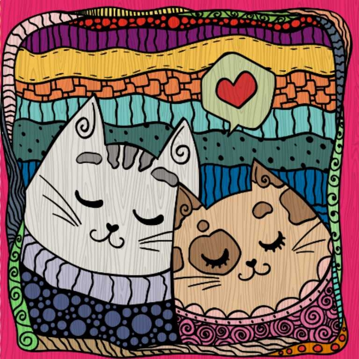 cat couple