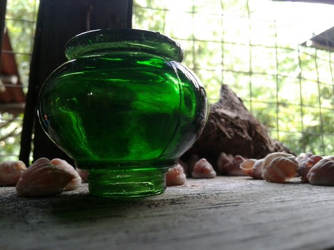 green glass