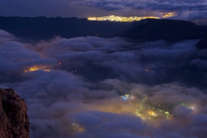 Entré nubes..... Y feliz noche a todos.