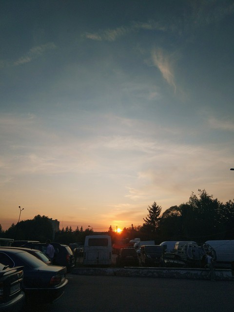 шпалери afterglow, sunset