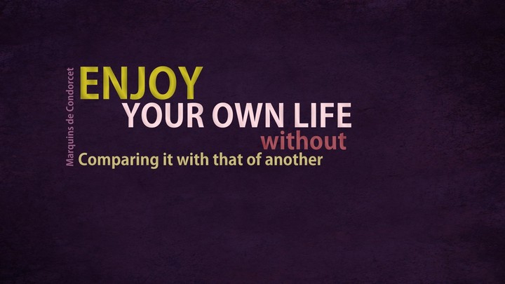 Don't compare