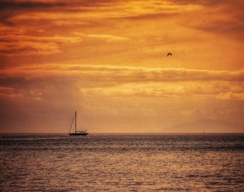 Sunset across Spanish Banks, Vancouver