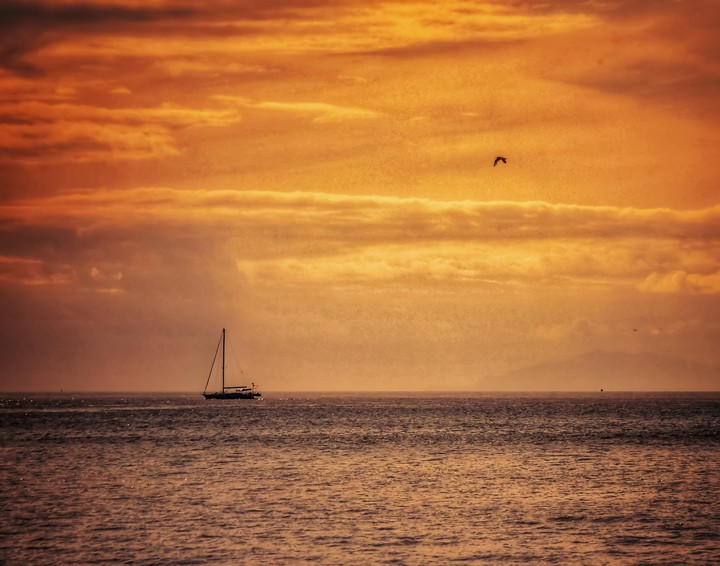 Sunset across Spanish Banks, Vancouver