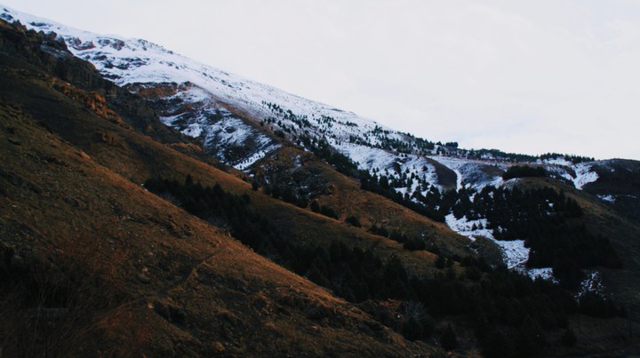 Snowy mountain