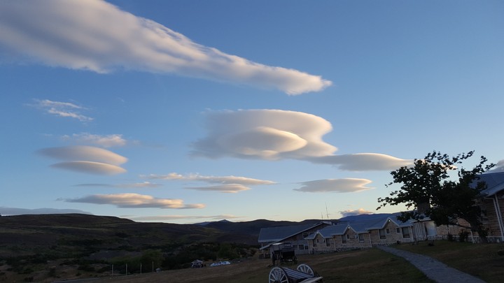 Lenticular clouds in Chile.