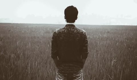 Alone boy hd background
