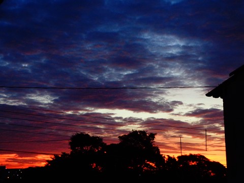 Por do sol no inverno