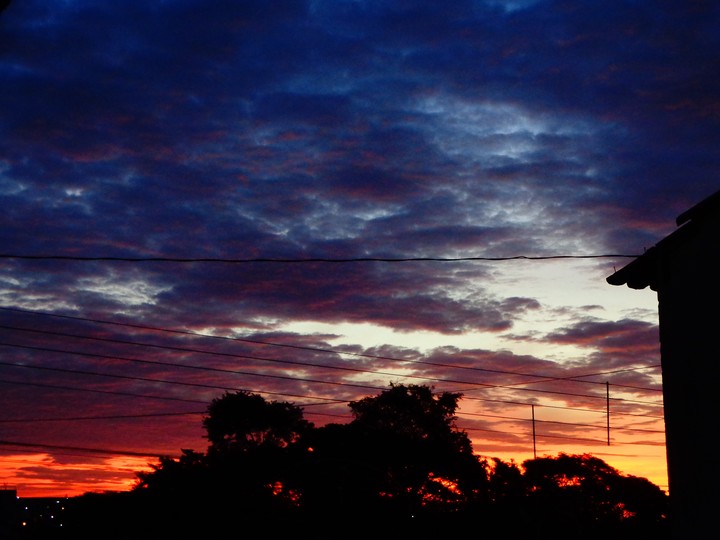 Por do sol no inverno