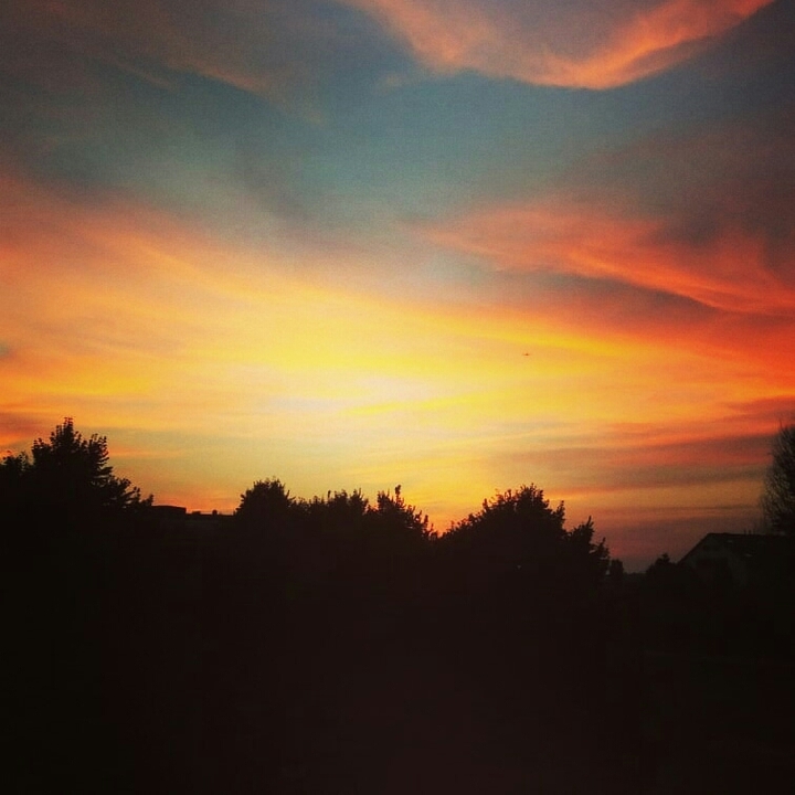 romanticissimo # tramonto #colori stupendi.