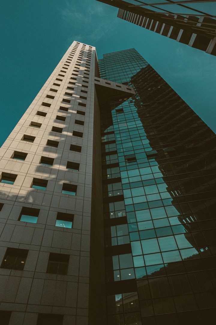 tapety city, blue