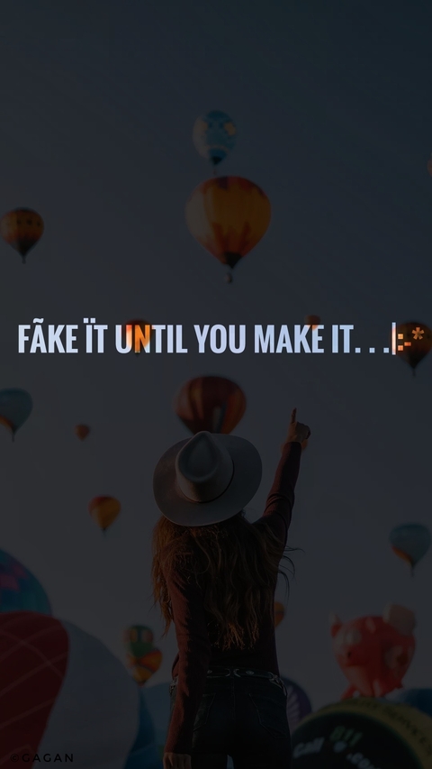 Why not make it , before you fake it.. .♥️