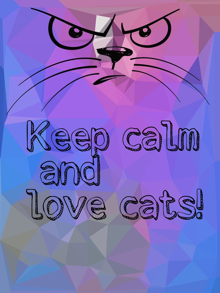 keep calm and love cats!
