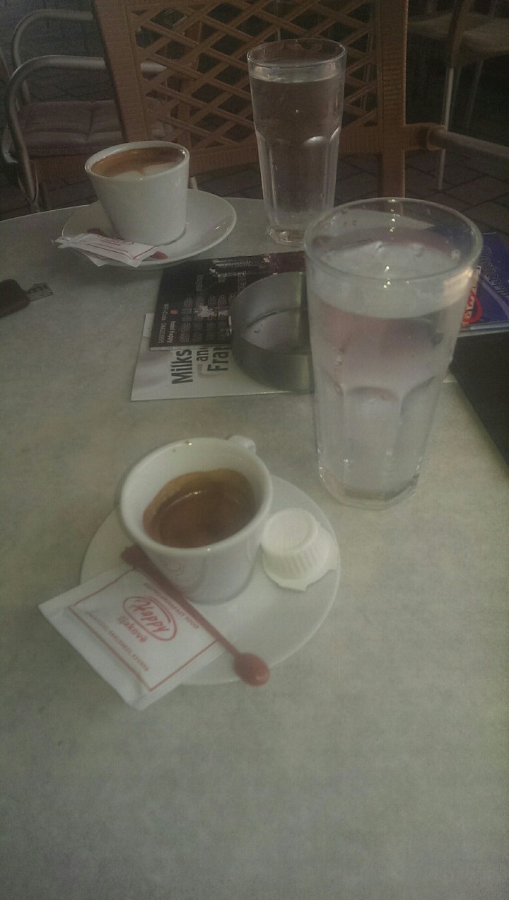 morning espresso in Kosovo