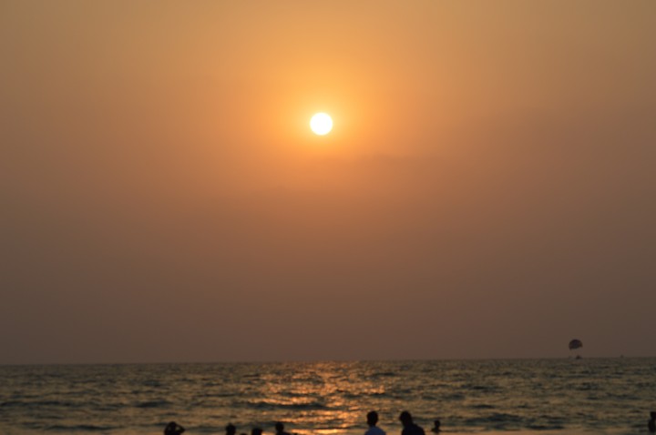 Sunset at Calangute beach Goa