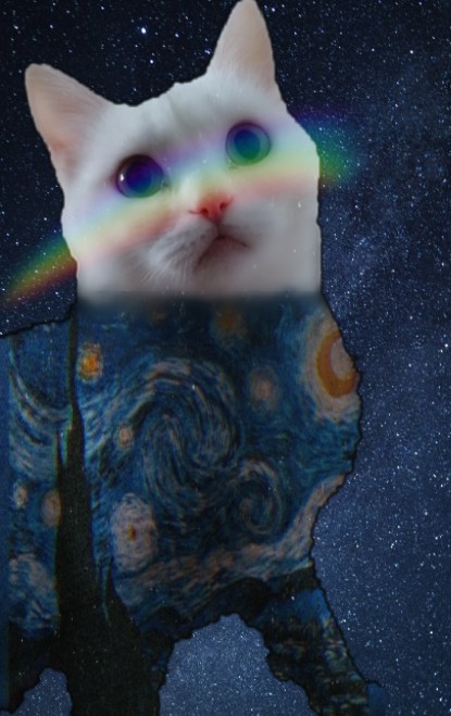 just wanna share my own starry night ?