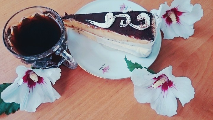 кава, торт, осінь