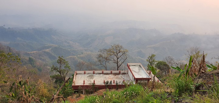 View from hill top