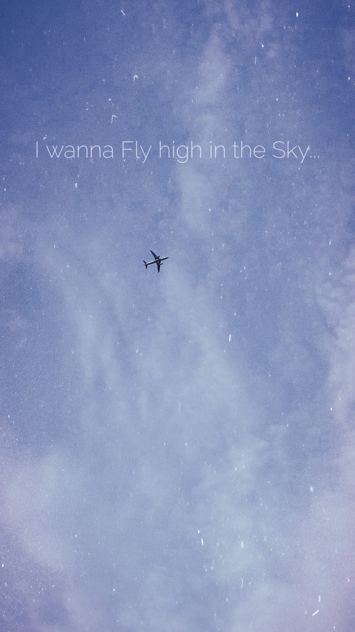 I wanna fly high in the sky