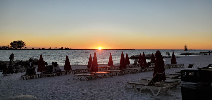 sunset Clearwater beach
